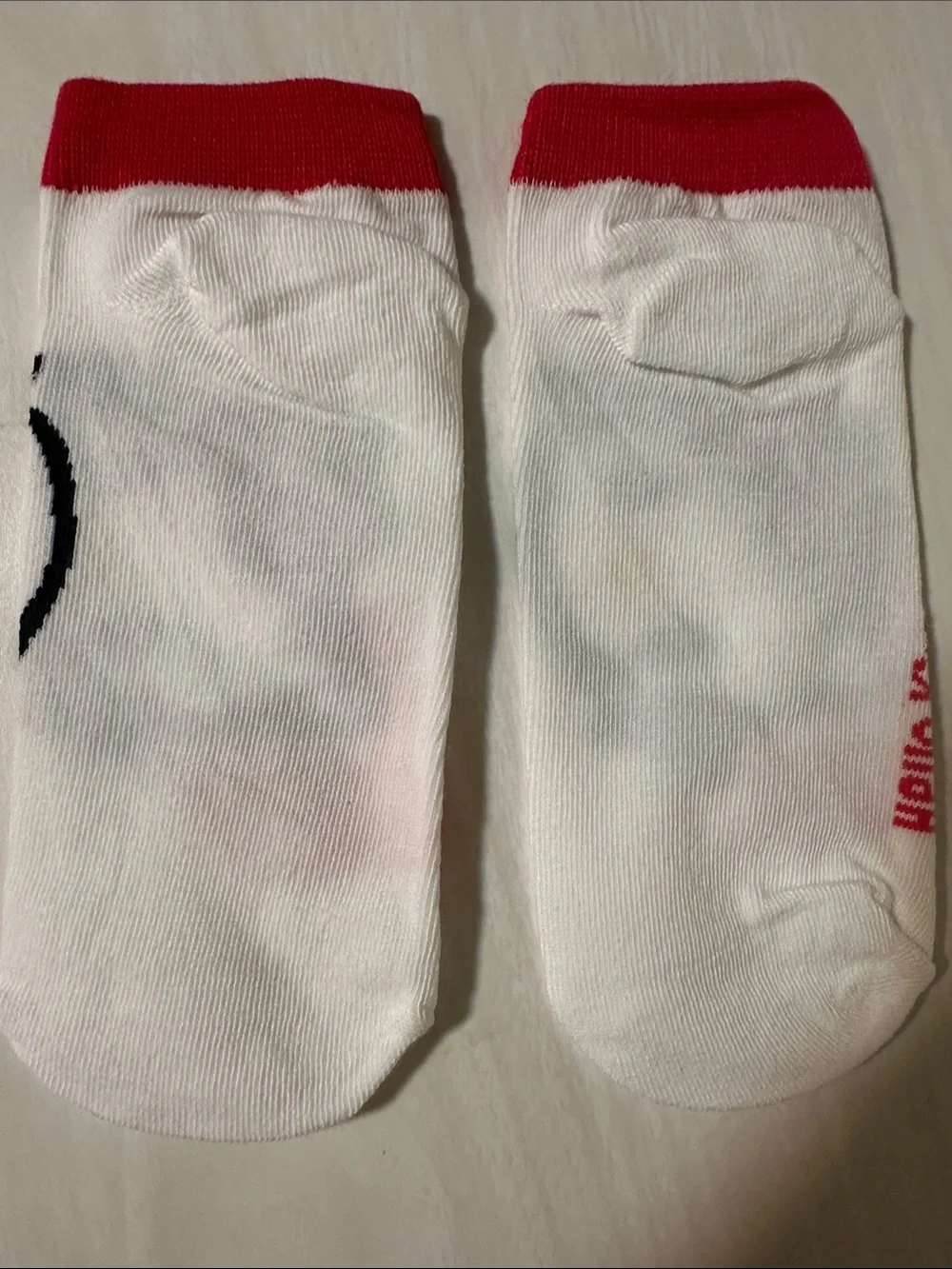 Hello Kitty White and Red Ankle Socks with Bow and Heart